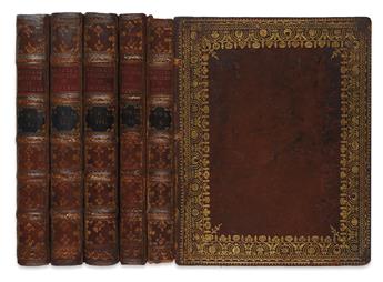 WALPOLE, HORACE. Anecdotes of Painting in England.  4 vols.  1762-71 + A Catalogue of Engravers.  1763 [i. e., 1764]